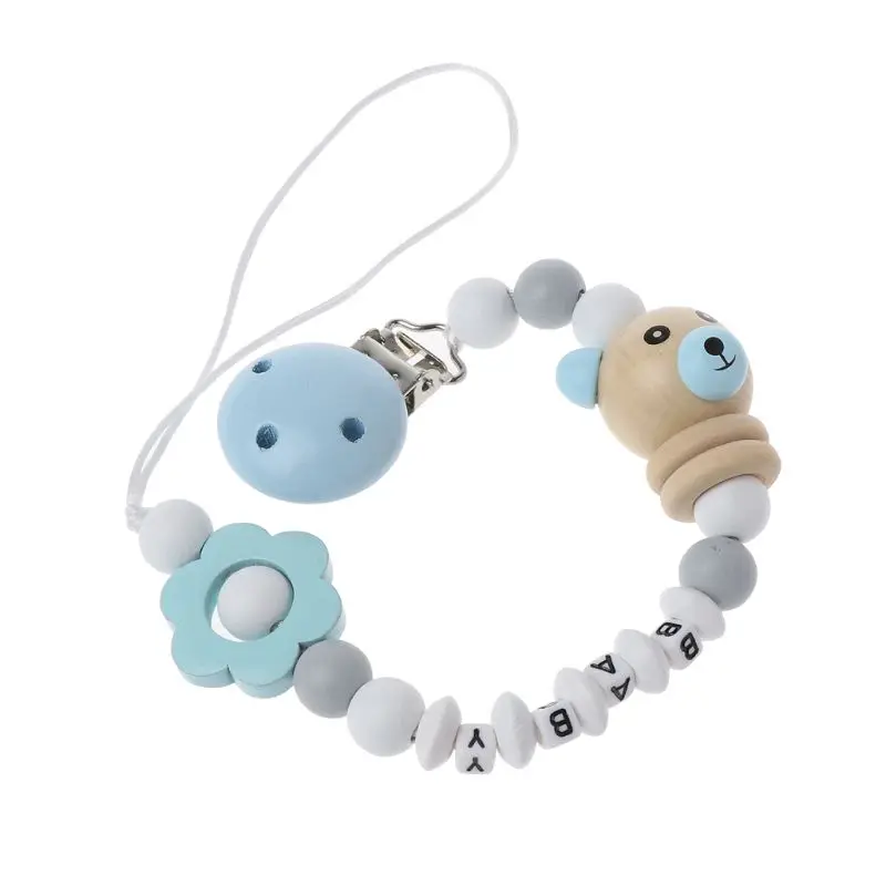 

Baby Pacifier Clip Pacifier Chain Panda Shape Hand Made Cute Colourful Beads Dummy Clip Baby Soother Holder For Baby Kid