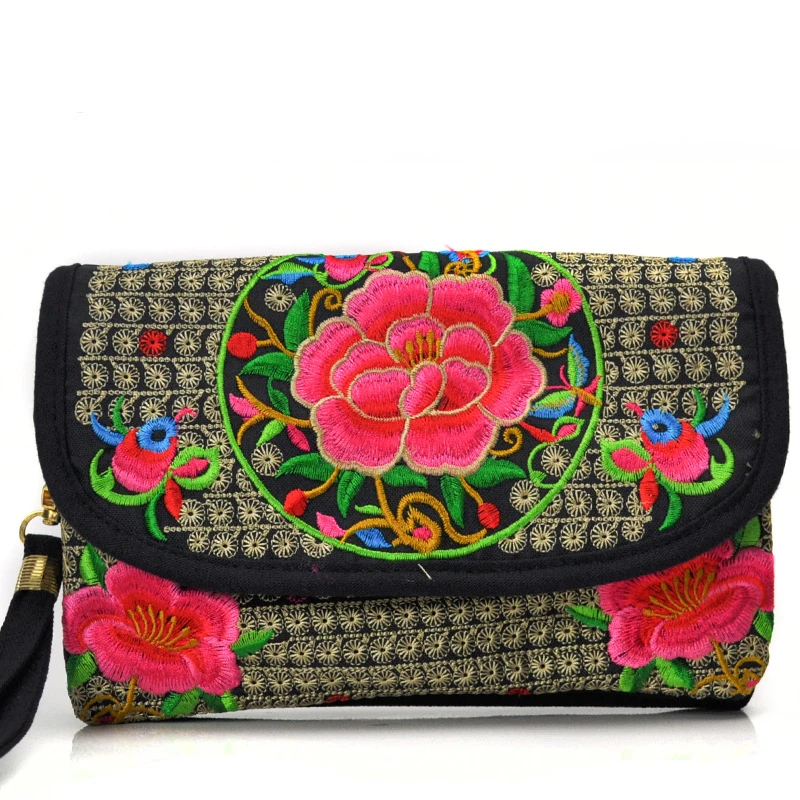 Винтажный холщовый чехол с вышивкой сумка мессенджер на плечо женская маленькая