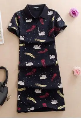 Baharcelin, 4XL, 5XL, поло, повседневные платья, Festa, футболка, Femme, летние топы, одежда для женщин, девушек, ТРАПЕЦИЕВИДНОЕ ПЛАТЬЕ С Принтом медведя, Vestidos