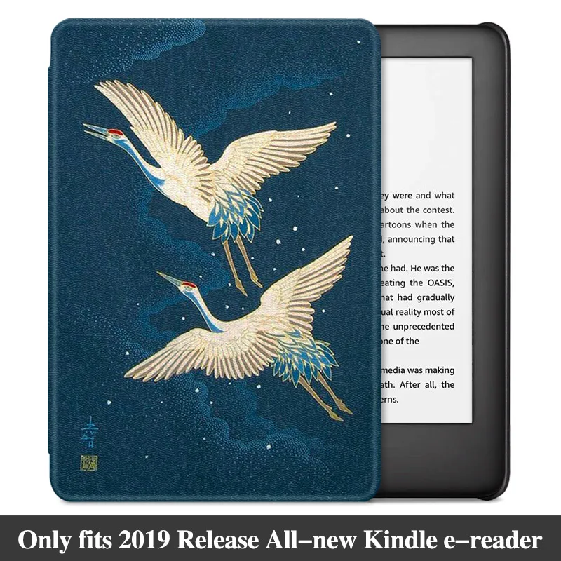 Flying Crane AROITA легкий Чехол для всех-new Kindle 10th Generation eReader(модель J9G29R)-модный защитный чехол с функцией автоматического сна/пробуждения - Цвет: Flying Crane