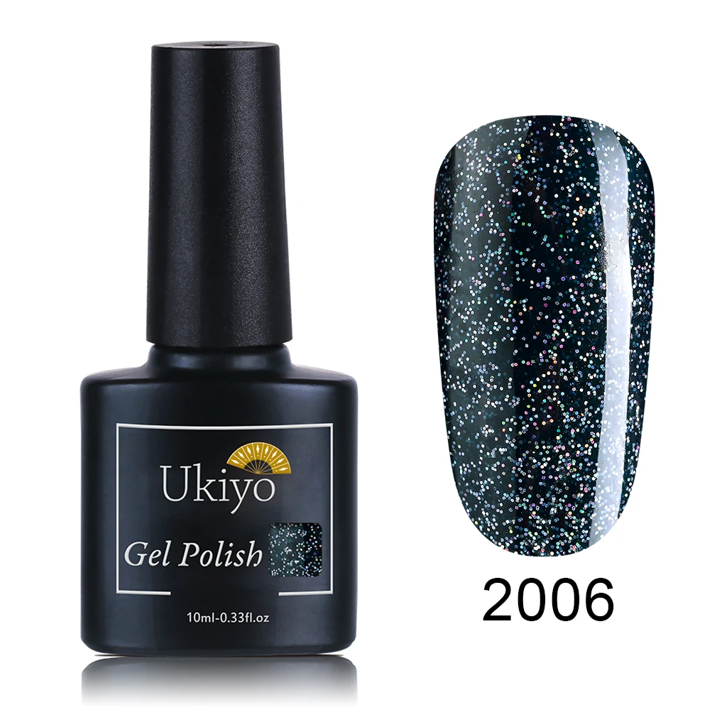 Ukiyo гель-лаки серии Black Diamond colors 10 мл; Гель-лак для ногтей УФ-гель Soak Off светодиодный длинный прочный верх базовый слой праймер - Цвет: 2006