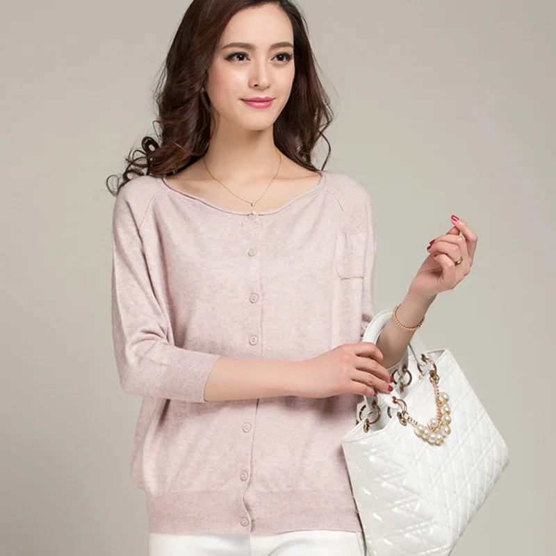 2020 Spring New Korean Wool Sweater Female Loose Slim Knitted Cardigan Fashion Round Neck Women Sweaters |