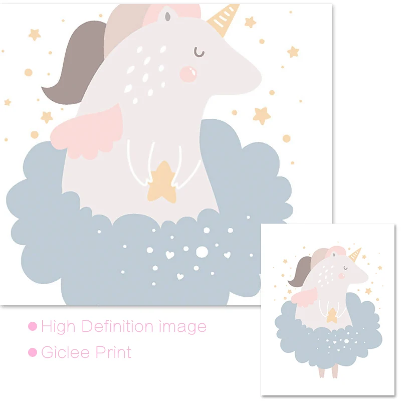 Настенная картина в виде единорога|Рисование и каллиграфия| |