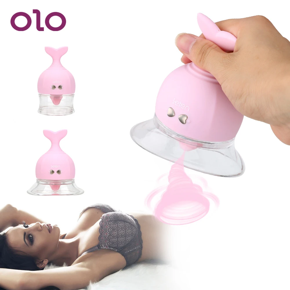 OLO язык лизающий вибратор 7 Частотный массажер на присоске для сосков Стимулятор