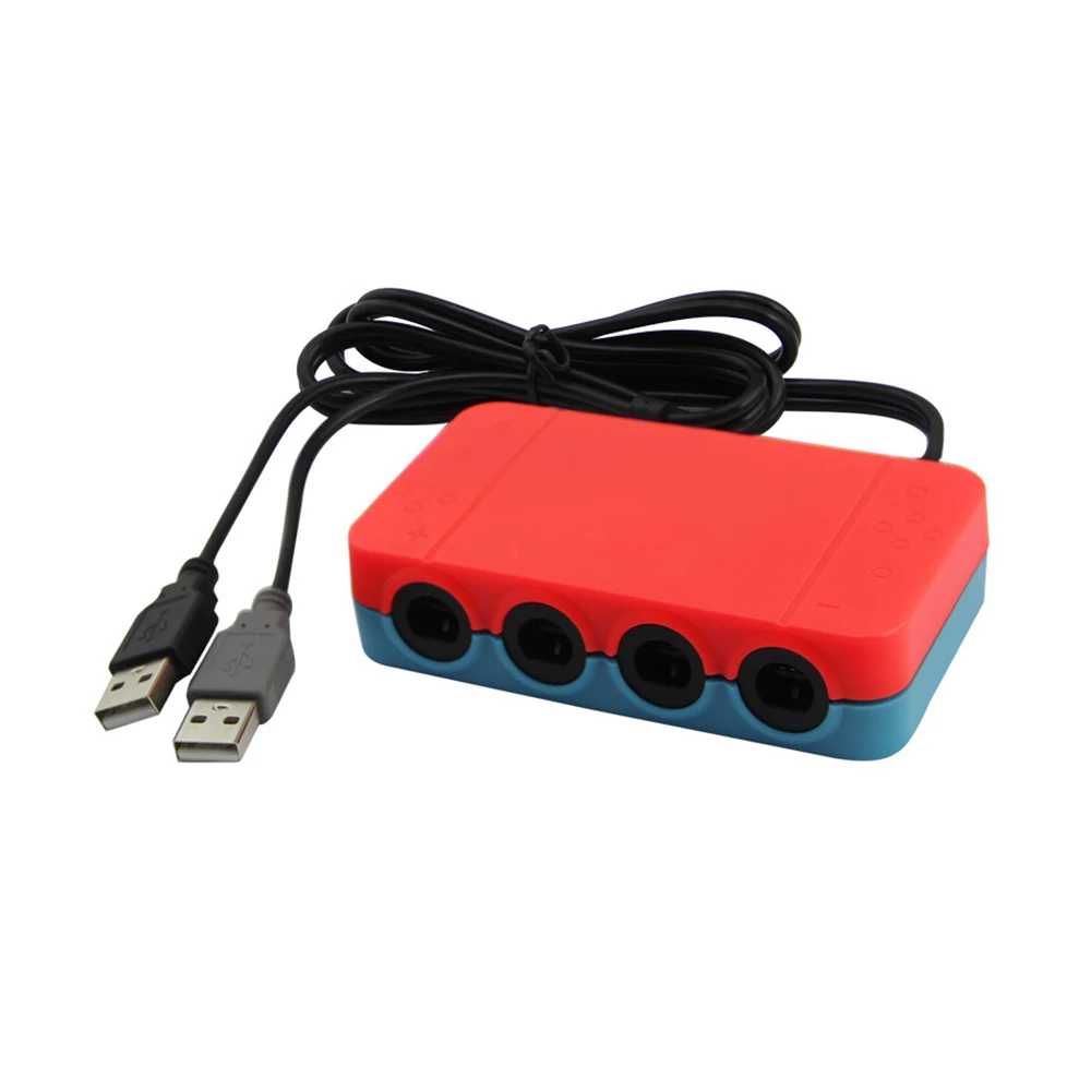 4 порта для контроллера GameCube/N G C адаптер конвертер WiiU и PC USB Nintendo Switch Super удар