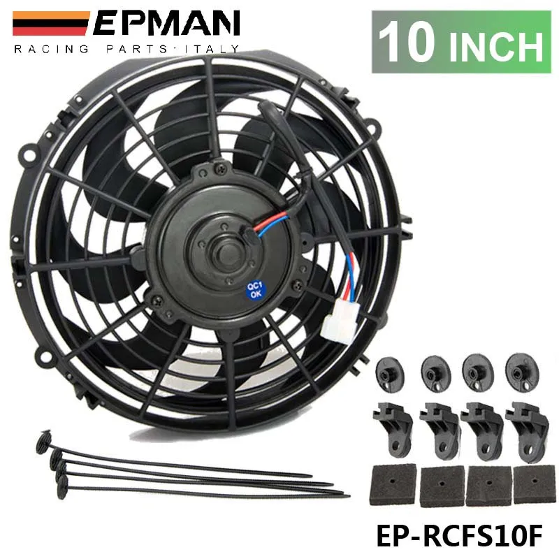 10 &quotУниверсальный EPMAN 12 V 70W тонкий Pull Push Racing электрический радиатор охлаждающий