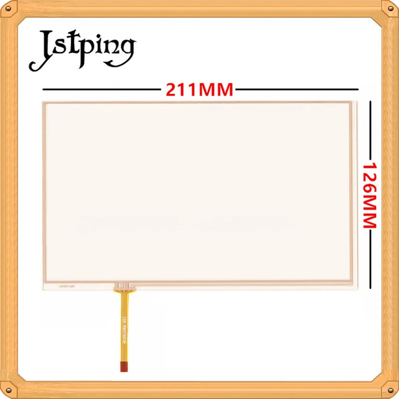 Jstping 9 дюймов четыре провода Сопротивление сенсорный экран AT090TN10 TN12 TN14 211*126 мм 211 *