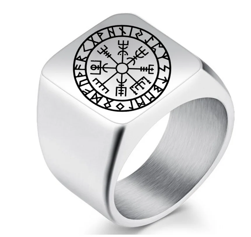 2019 charm norse viking rune ring stainless steel engagement and wedding set biker men for Skandinavia | Украшения и аксессуары