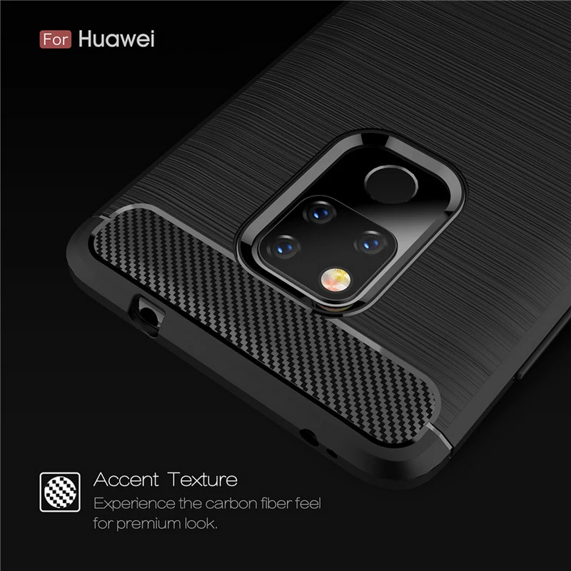 Brushed silicone soft phone case For Huawei Honor P8 P9 P10 P20 P30 lite Pro Nova 4 3E 2i P Smart+ Mate 9 10 20 Carbon Cover | Мобильные