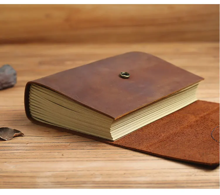 Кожаная записная книжка ручной работы, утолщение, творческие подарки, винтажный дневник, блокнот, план канцелярских принадлежностей
