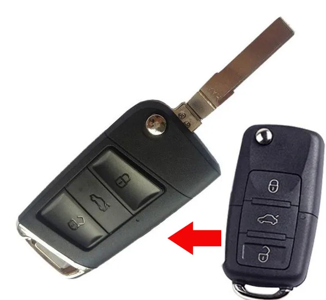 3 кнопки Модифицированная откидная оболочка ключа дистанционного управления