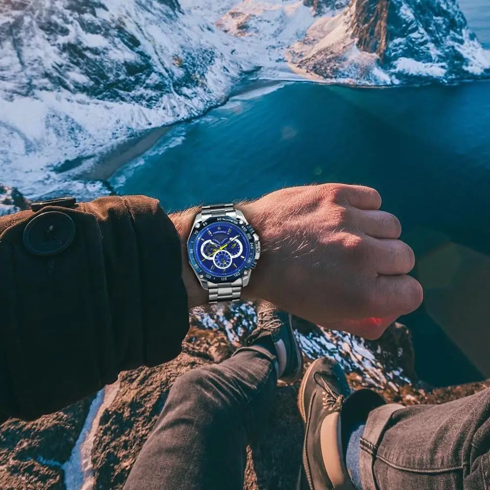 FORSINING Спортивное платье автоматические механические часы для мужчин лучший