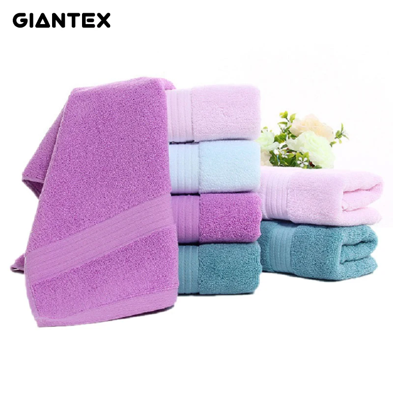 GIANTEX 130 г Мягкое хлопковое полотенце для лица толстое супер впитывающее взрослых