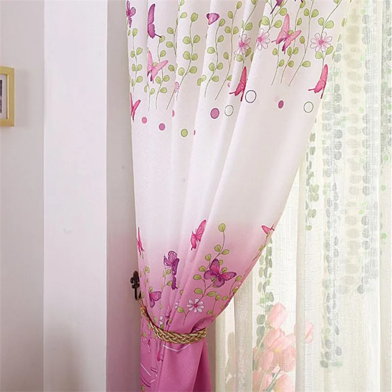 Готовый продукт Butterfly Calico тканевые экраны для окон рулонные шторы x30413|Жалюзи и