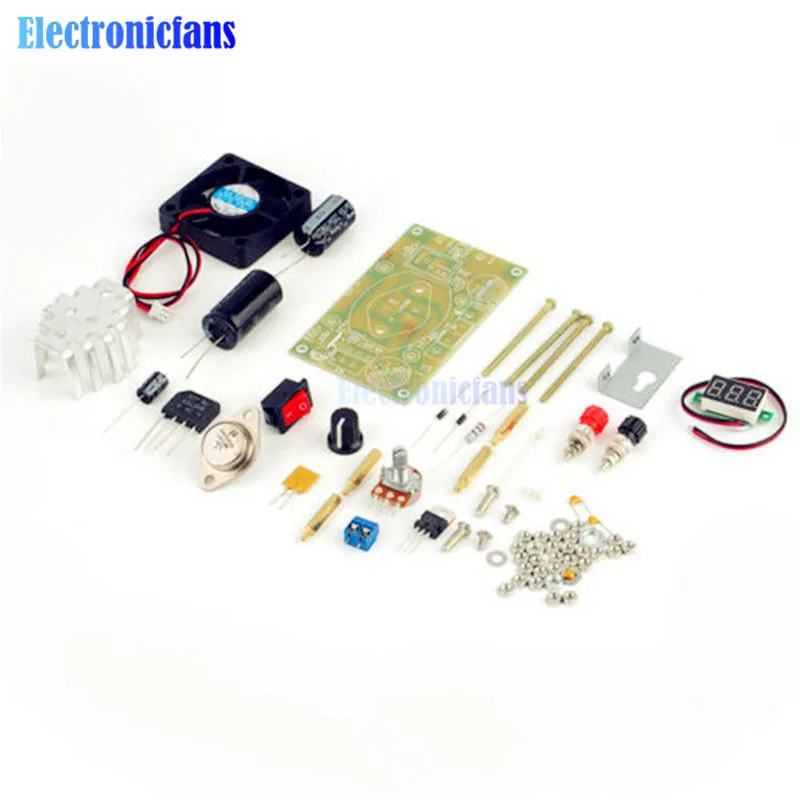 Макс. 3 а 50 Вт LM338K понижающий блок питания DIY Kit цифровой модуль переменного тока 1 25
