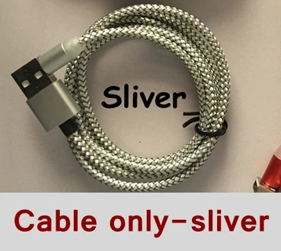 Cable-only-Sliver Новые 3 в 1 Многофункциональный магнитный кабель для зарядки телефона Тип-C эффектом приближения C зарядкой Micro-USB 8-Pin Супер Магнитная Адсорбция w/светодиодный - Цвет: Cable-only-Sliver