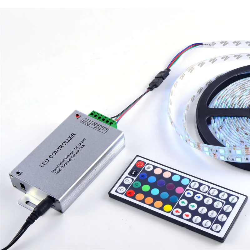 

SZYOUMY RGB Led Controller for 3528 5050 SMD led strip 12 V-24 V 24 A 24 keys 44 keys wireless Dimmer Remote Control 10PCS