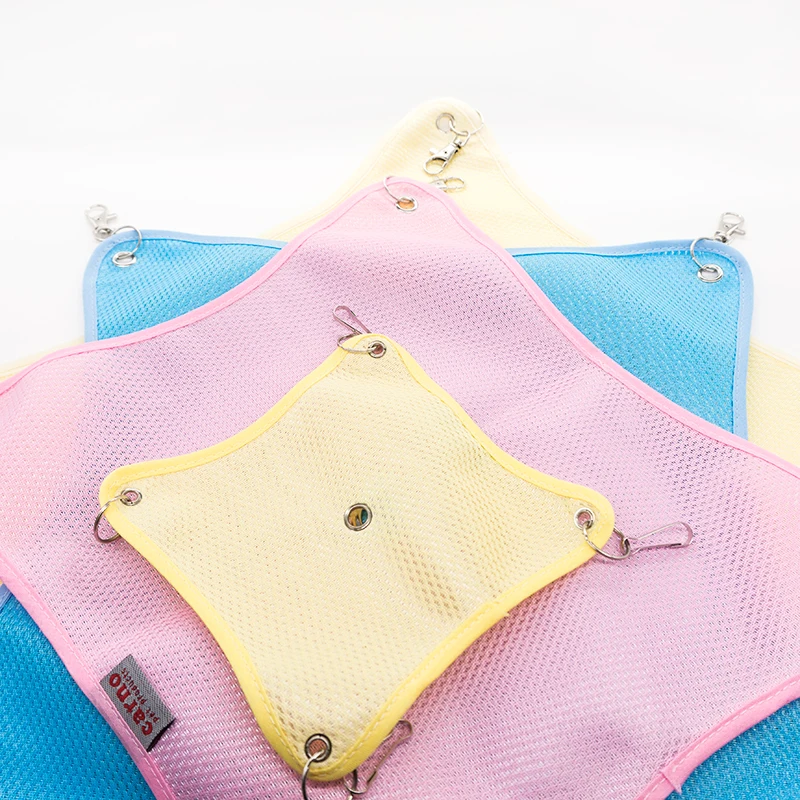 1pc Small Pet Hammock For Rabbit Hamster Totoro Ferret Guinea Pig Chinchilla Breathable Mesh Cage Bed Grinding Bag | Дом и сад