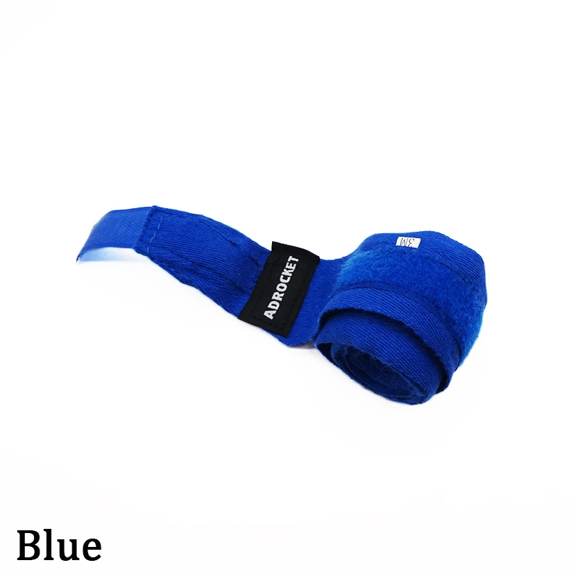 blue 3 метра хлопок Overgrip боксерский бандаж спортивный ремень боксерский пояс супер удобный sweatband боксерский пояс s 1 пара/2 шт - Цвет: blue