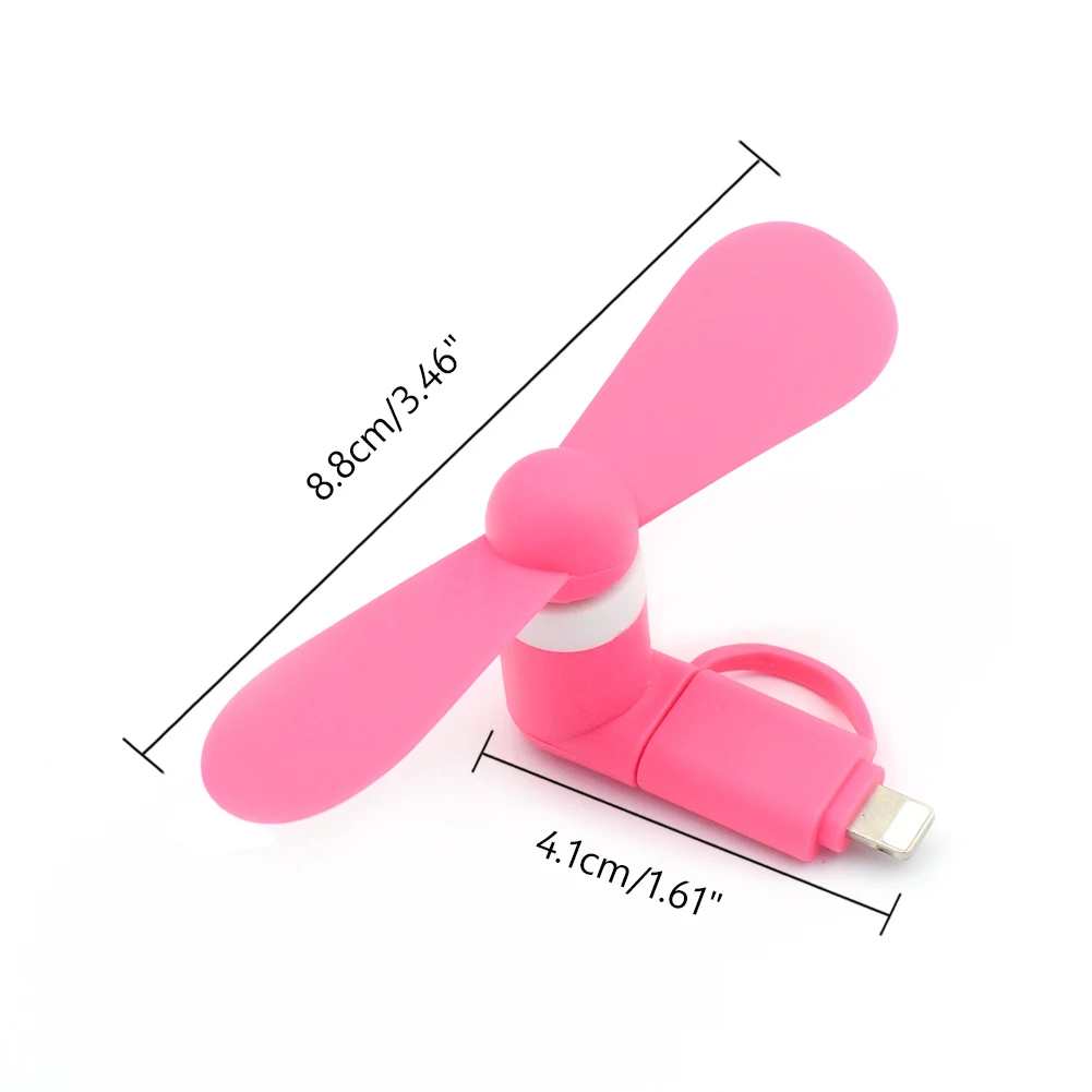 rosy YCDC портативный 5 в мини USB Вентилятор Кулер смартфон для IPhone 5 6 6s 7 Plus ручной телефон вентилятор охлаждения для samsung Xiaomi Android - Цвет: rosy