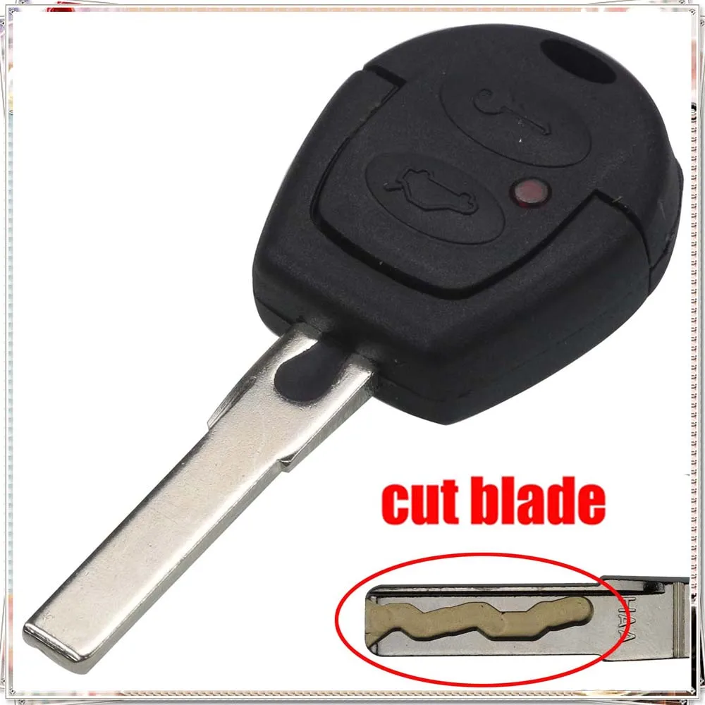 Чехол для ключей Jingyuqin с дистанционным режущим лезвием для VW Polo Golf Jetta Sharan Seat Ibiza Leon Toledo Mii Altea SKODA FABIA OCTAVIA