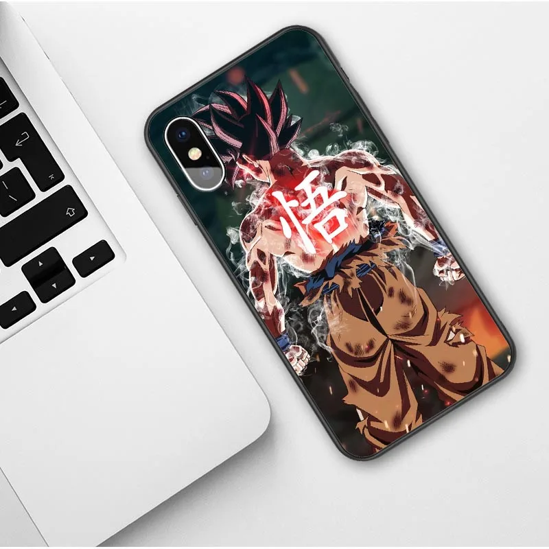 Dragon Ball Z Super DBZ Goku черный чехол для iPhone X XR XS MAX 8 Plus 7 6 6s plus 5S SE телефона мягкий ТПУ