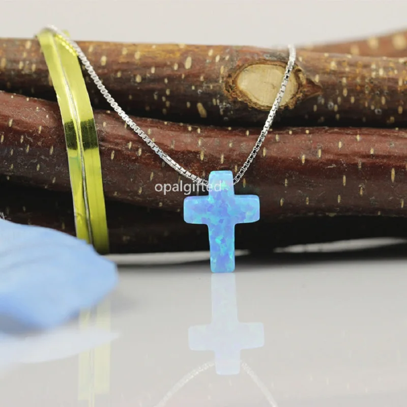 1 шт. Женская цепочка из серебра 925 пробы с голубым опалом | Украшения и аксессуары