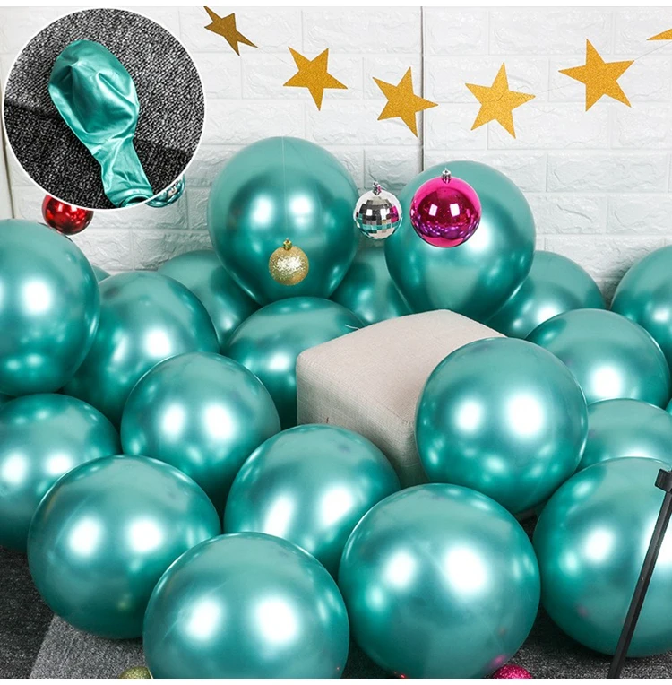 10 шт 12-дюймовые металлические шарики Happy год Merry Рождество вечерние украшения для дома украшения Санта Клаус елку