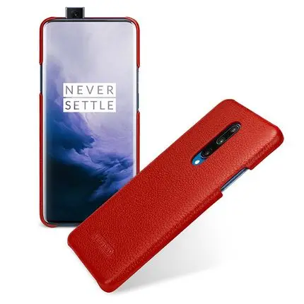 Красный Эксклюзивная распродажа, чехол из натуральной кожи для Oneplus 7, модный Ультратонкий чехол для телефона Oneplus 7 Pro, Oneplus 7pro - Цвет: Красный