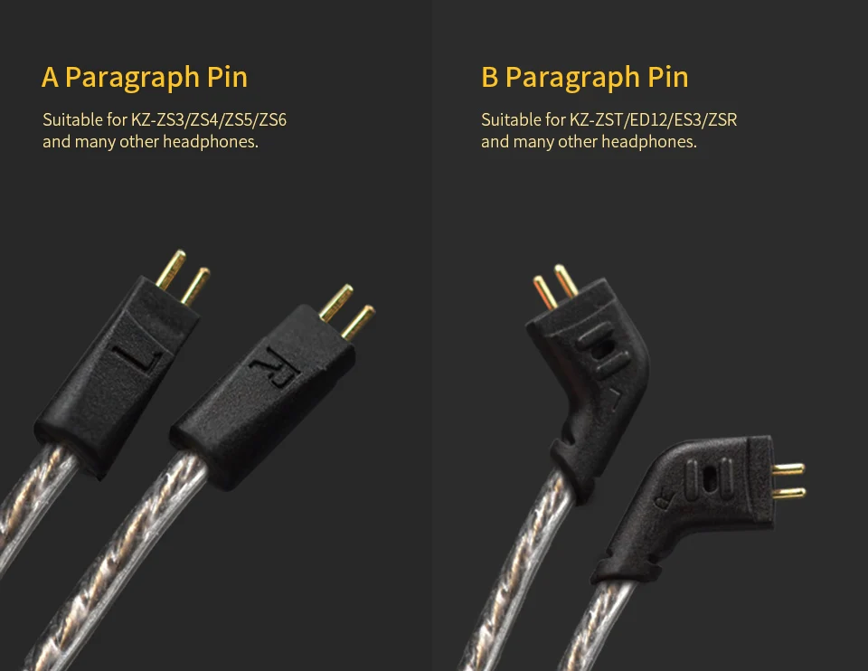 CCA Kz Zs3/zs4/zs5/zs6/zsa 1,2 м чистота бескислородная медь гарнитура посеребренный кабель провод 0,75 мм Pin обновление для C10 C16