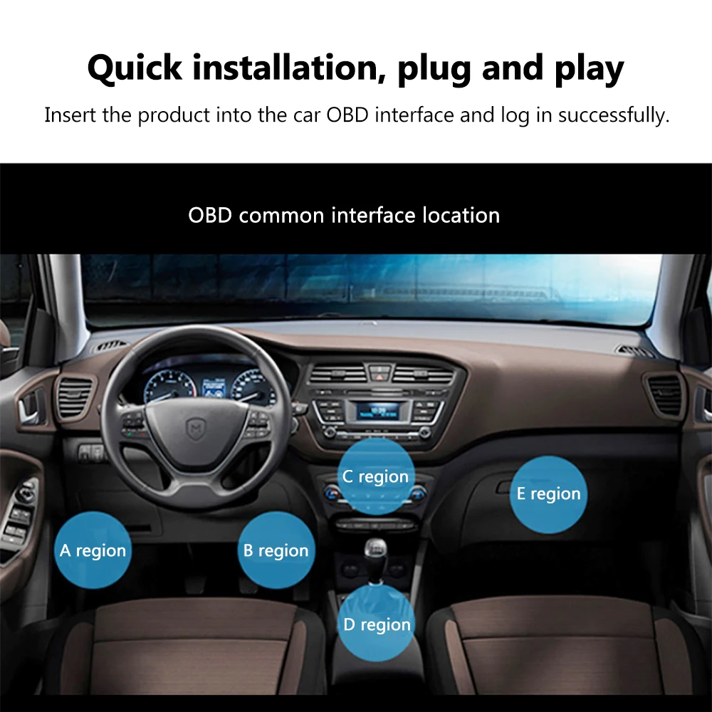 В режиме реального времени мини Plug Play OBD GPS Трекер obd Автомобильный gps трекер