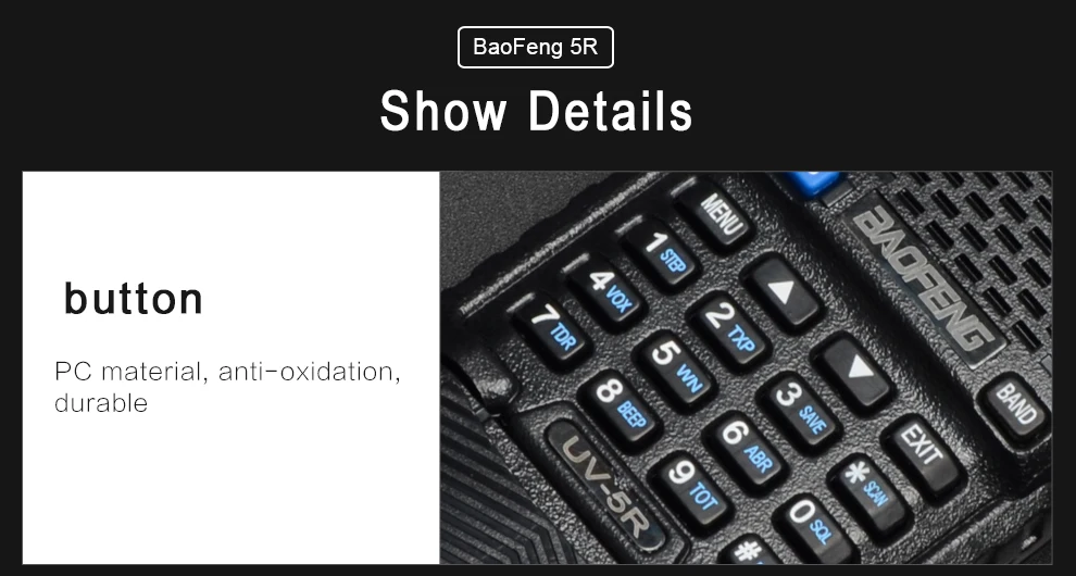 2 шт BaoFeng UV-5R портативная рация VHF UHF 3800mAh Двухдиапазонная двухсторонняя радио Baofeng uv5r портативная радиоприемопередатчик