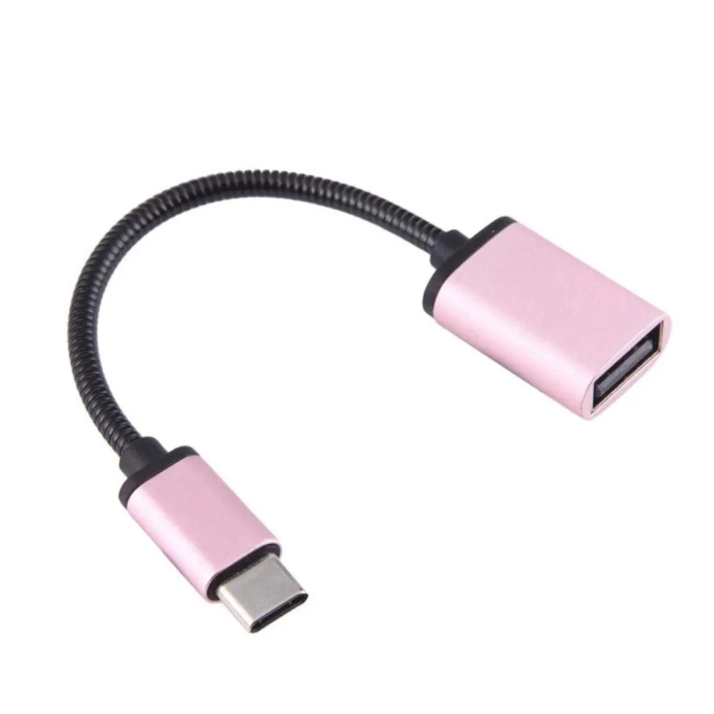 Металлический кабель Переходник USB C 3 1 Type папа мама OTG для синхронизации данных