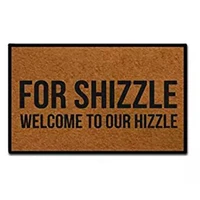 for shizzle doormat non slip machine washable outdoor indoor entrance doormat bathroom kitchen decor rug mat