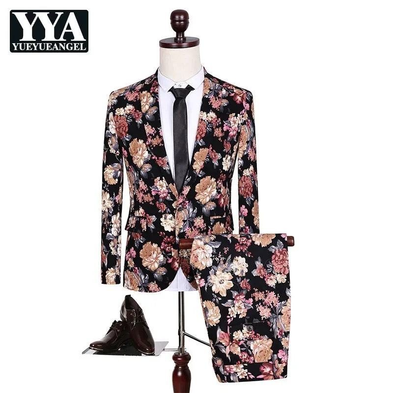 (Пиджак + брюки) мужской модный костюм приталенный смокинг нарядное платье