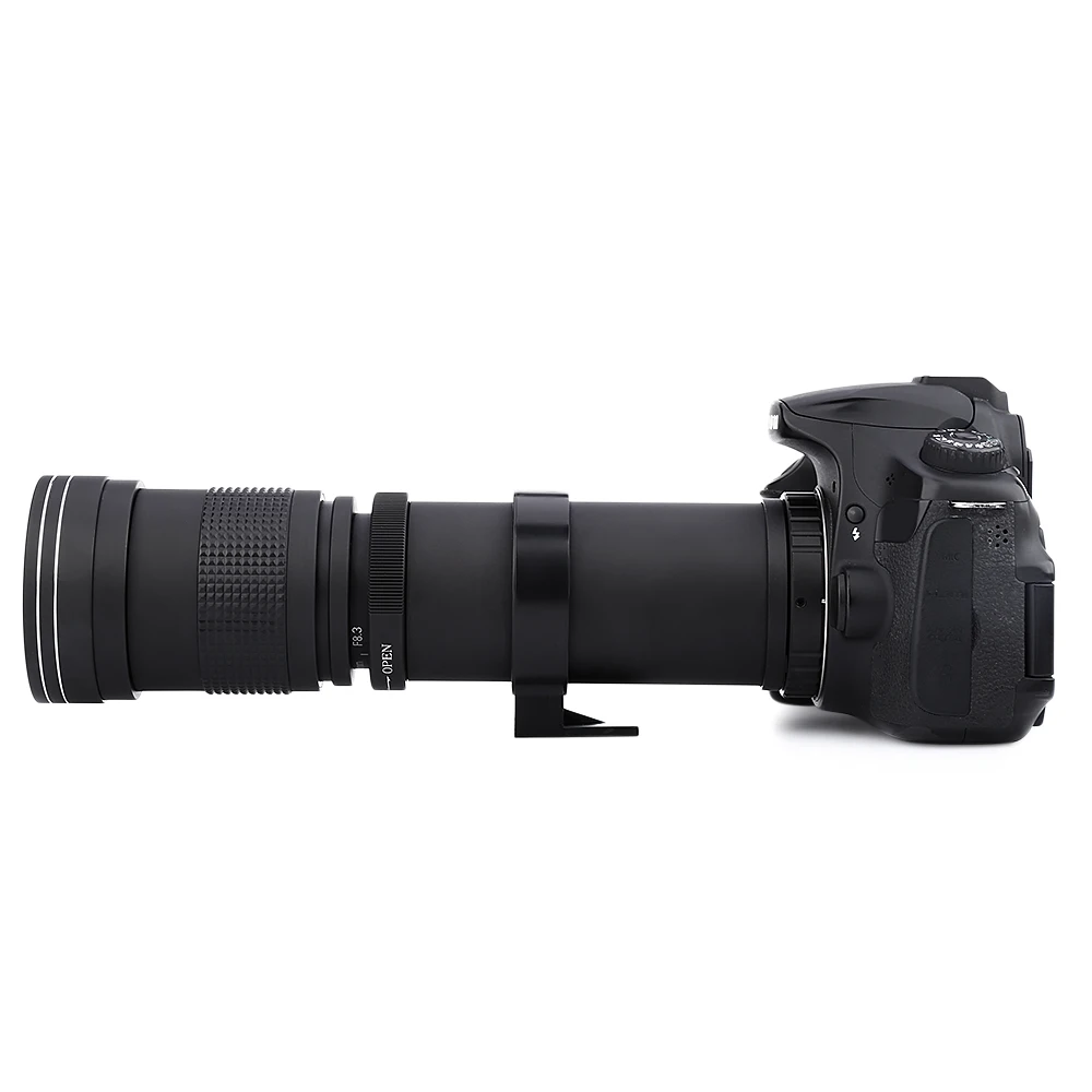 Оригинальный объектив камеры мм 800-420 F/8 3-16 супер телеобъектив ручной зум-объектив