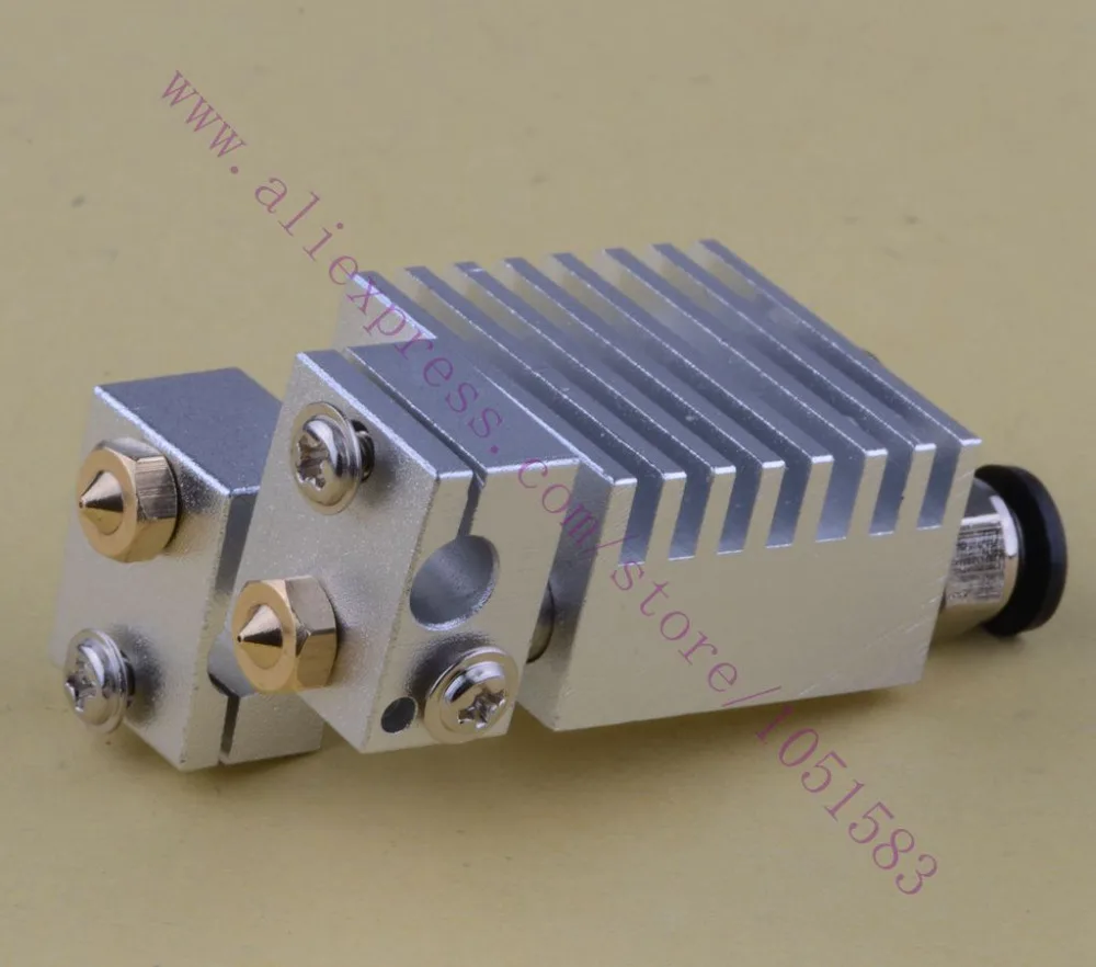 Химера Hotend клон мульти штранг прессования V6 двойной головной экструдер HotEnd 0 3/0 4/0
