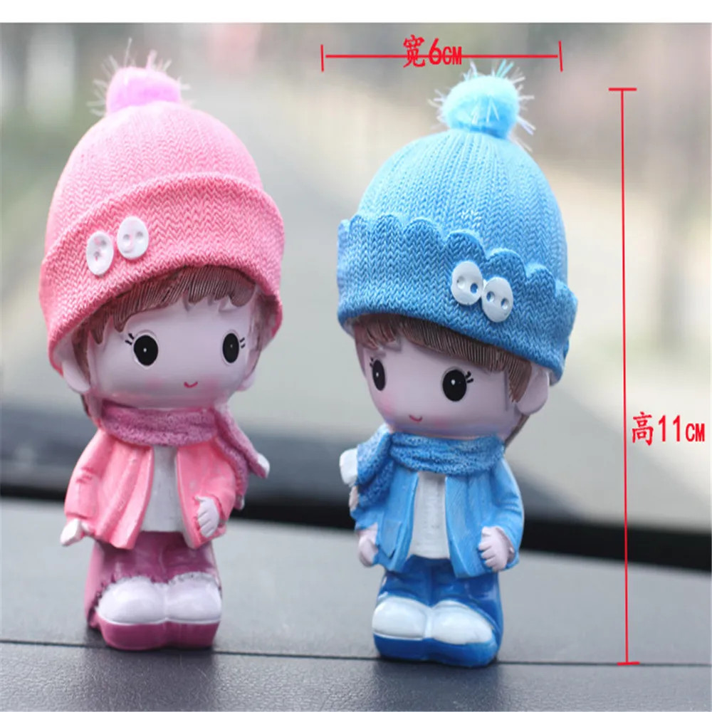 Украшение для автомобиля игрушки куклы из смолы модный автомобильный Стайлинг