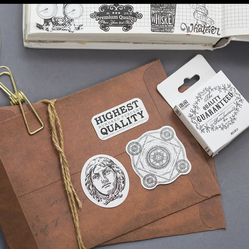 

44 шт. рекламные наклейки с языковым дизайном в качестве подарочной бирки, рождественские подарки, украшения для скрапбукинга, самодельные н...