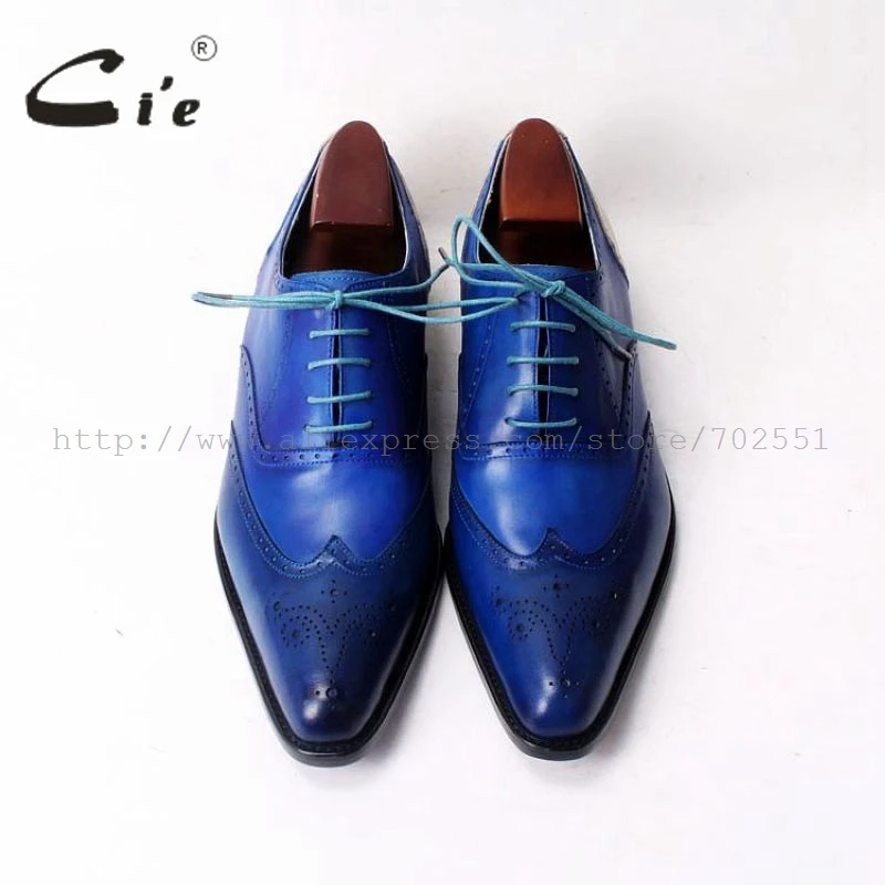 Мужские классические ботинки cie из телячьей кожи на шнуровке ручной работы с