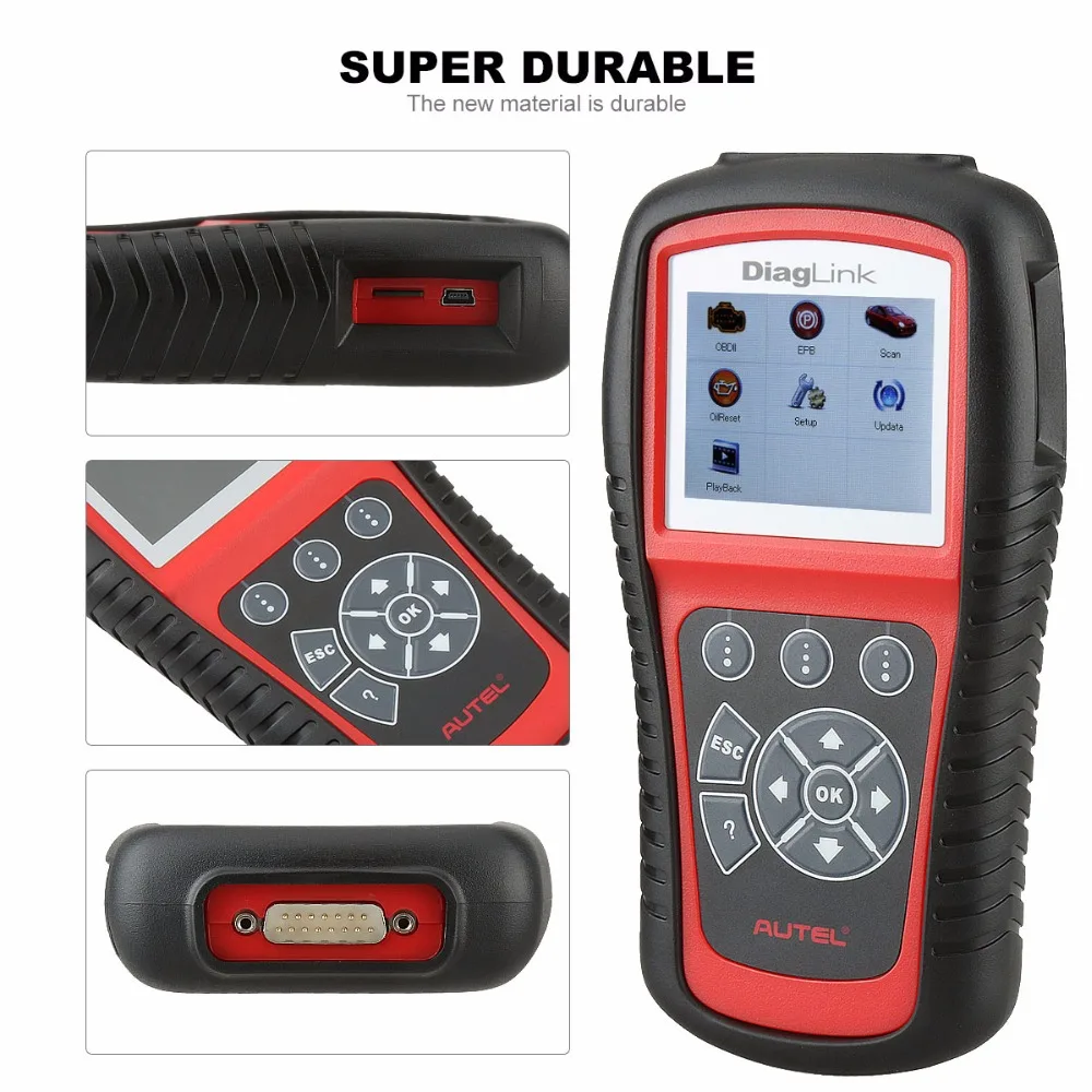 AUTEL Diaglink OBD2 сканер EOBD автоматический диагностический инструмент считыватель кодов SRS полная функция DIY версия MD802 автомобильные аксессуары