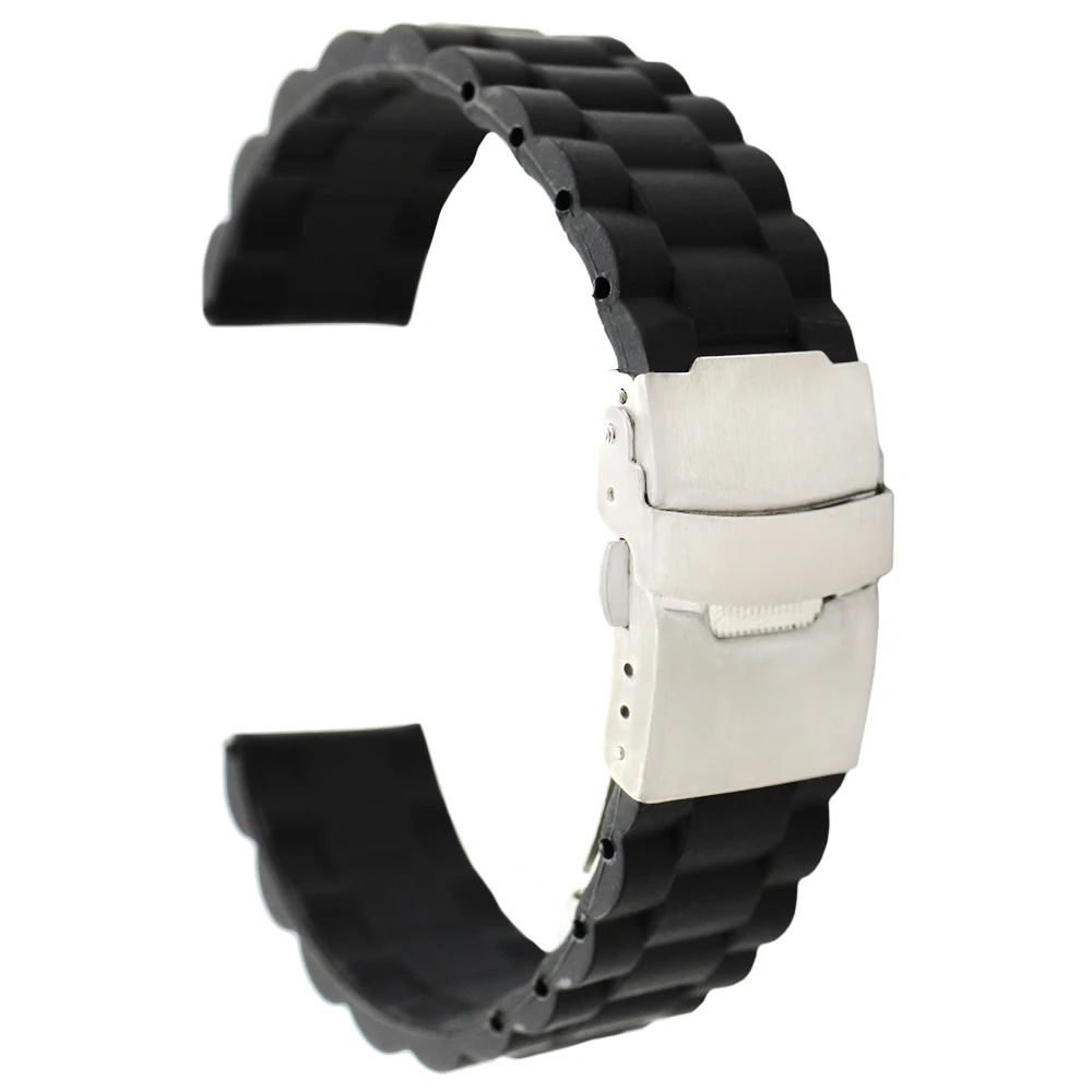 Ремешок силиконовый для наручных часов резиновый браслет Мориса лакроа мужчин и