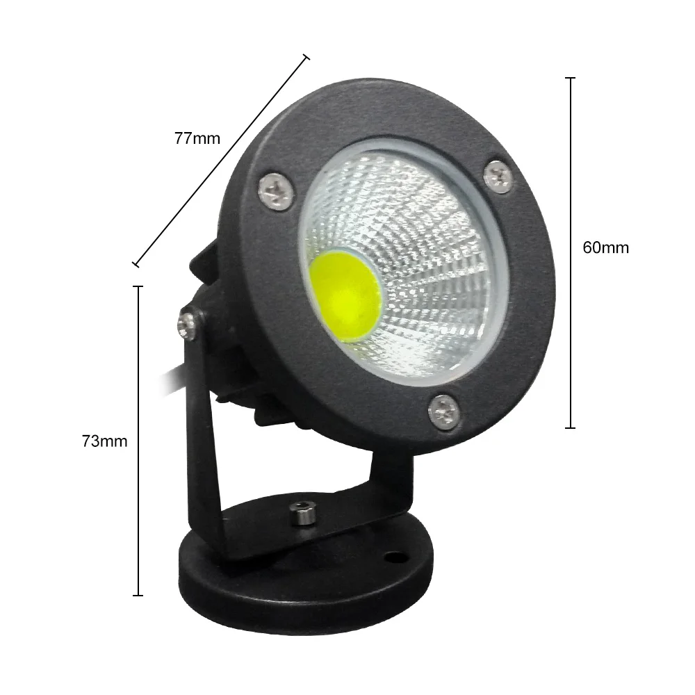 Уличные пейзажные COB LED садовый светильник 220V 12V открытый светодиодный Спайк светильник 3 Вт 5 Вт 7 Вт путь пейзаж Водонепроницаемый точечные лампы