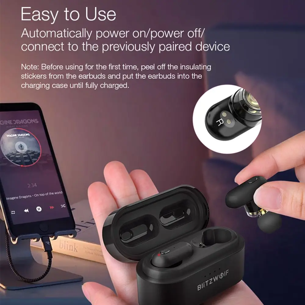 TWS-наушники Blitzwolf BW FYE7 с поддержкой bluetooth |