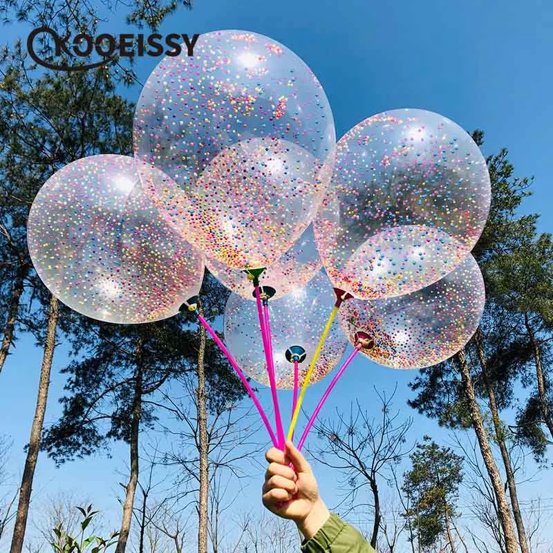 5 шт конфетти воздушные шары прозрачные латексные для свадебного украшения с
