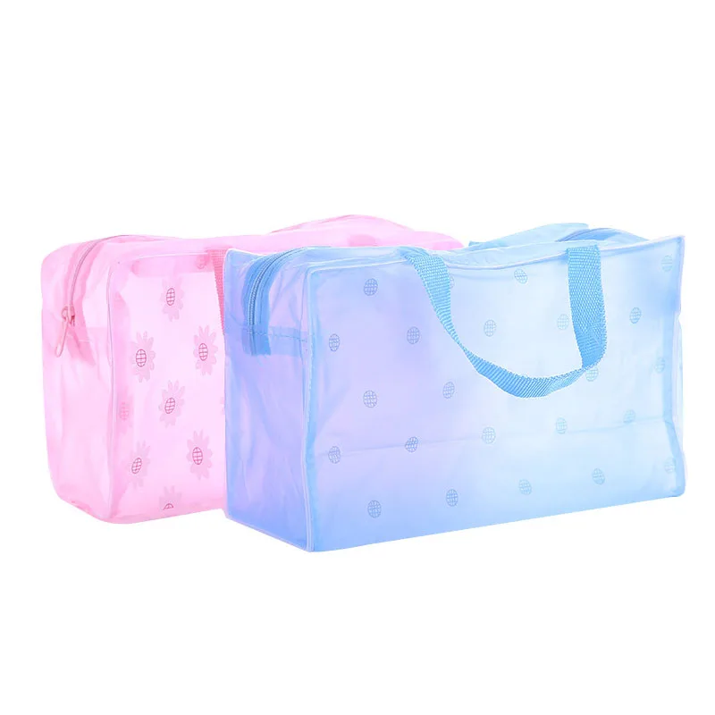 

100PCS / LOT Women Travel Cosmetic Bags Girl Pouch Makeup Bag Portable Make Up Packet Organizer Zipper Toiletry Bag