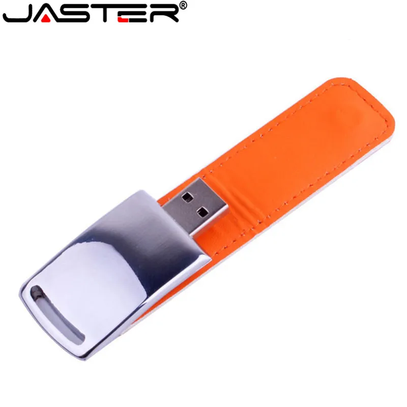 JASTER клиент 10 шт бесплатный логотип оптовая продажа металлический кожаный usb флеш