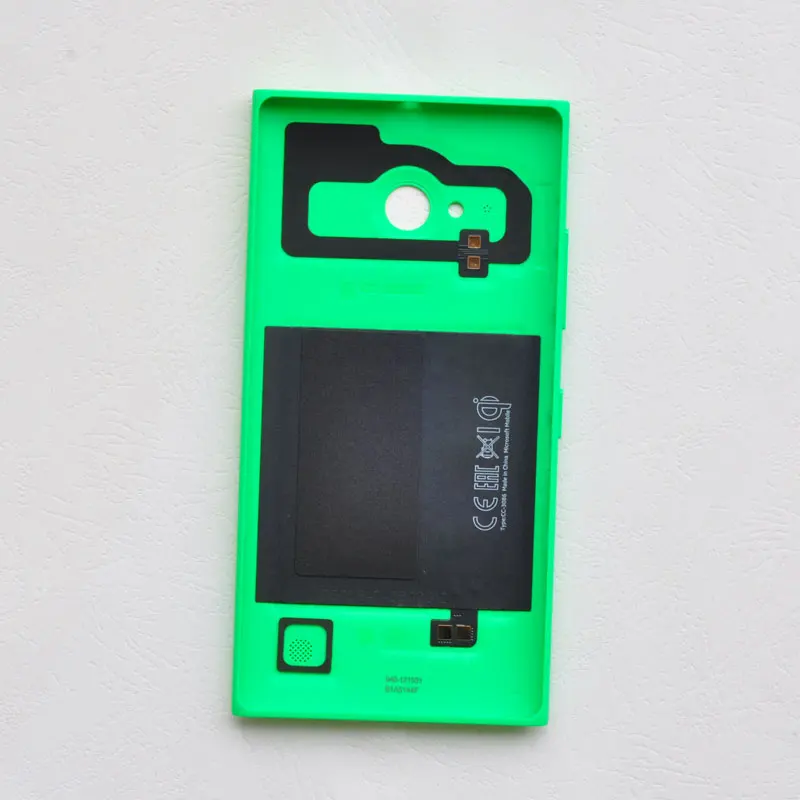 Оригинальная Пластиковая крышка для аккумулятора BINYEAE для Nokia Lumia 730/735, задний чехол-накладка с NFC+ боковые клавиши 730/735, запасная часть