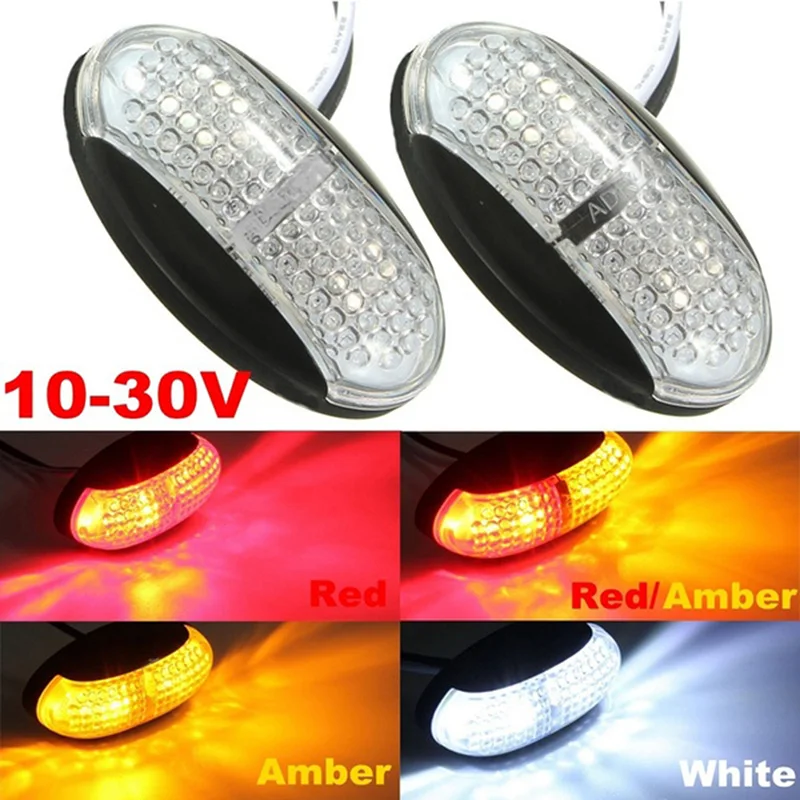 

12v/24v LED Trailer Truck Clearance Side Marker Indicator Light Submersible With Lamp Clearance Lamp Car Styling