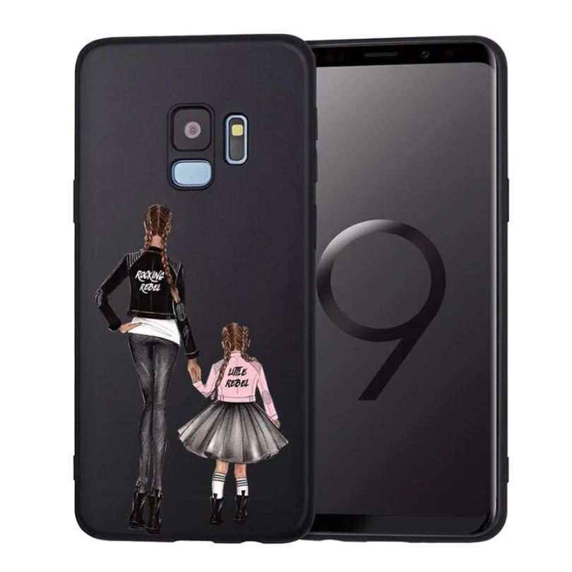 

Baby Mouse Mama Mouse Super Mom Girl Phone Case For Samsung Galaxy S7 S9 S10 Plus S8 S6 Edge S10 Lite Note8 9 Family Cover Etui